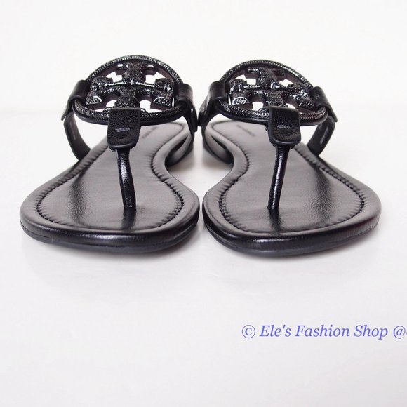 NIB Tory Burch Crystal Embellished Miller Pave Sandal BLACK US 7.5 8 10.5 11 - Picture 8 of 16